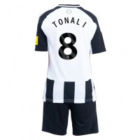 Fotbalové Dres Newcastle United Sandro Tonali #8 Dětské Domácí 2024-25 Krátký Rukáv (+ trenýrky)